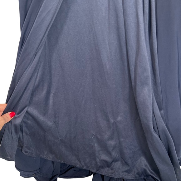 MAC DUGGAL Off The Shoulder Long Sleeve Jersey Jeweled Cuff Gown - Picture 10 of 16